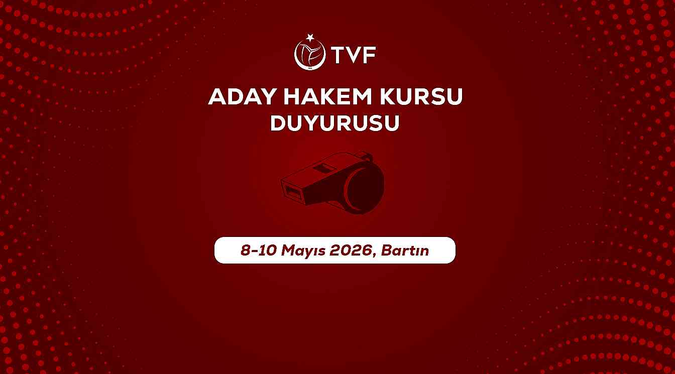 Aday Hakem Kursu Duyurusu: 8 – 10 Mayıs 2026, Bartın 