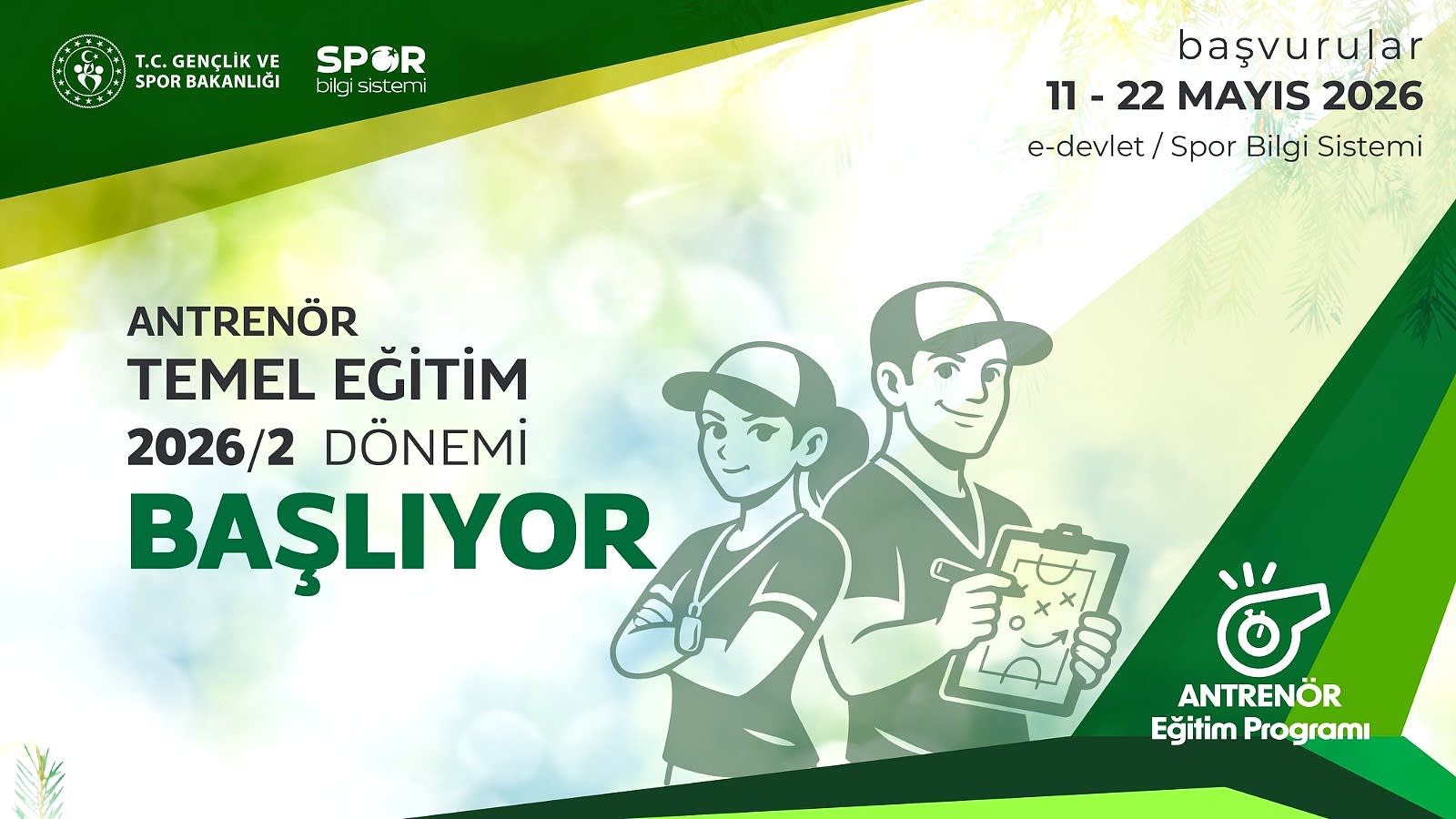 2026/2 Antrenör Temel Eğitim Sınavı Duyurusu
